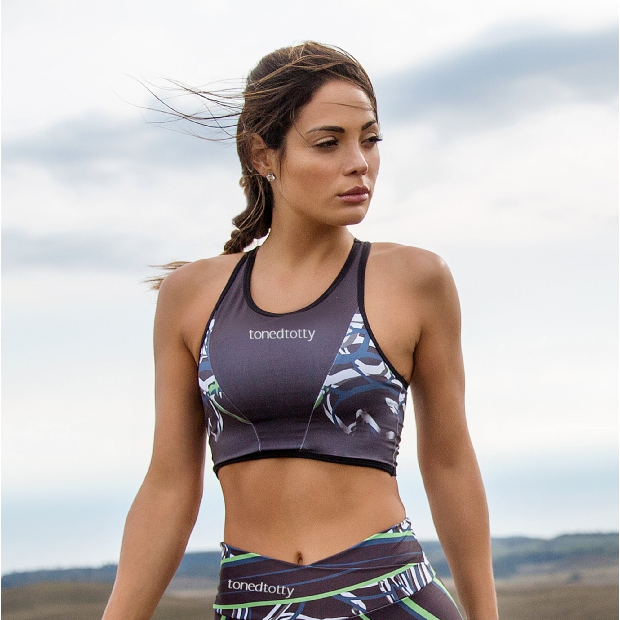 Sublimated Multi Print Structured Sports Bra