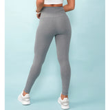High Waisted Grey Supplex Leggings