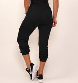 Black Viscolycra Joggers/Yoga Pants
