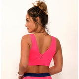 Neon Pink Supplex Sports Bra