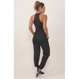 Black Viscolycra Joggers/Yoga Pants