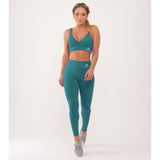 Teal Lycra Sport Light Fitness Leggings