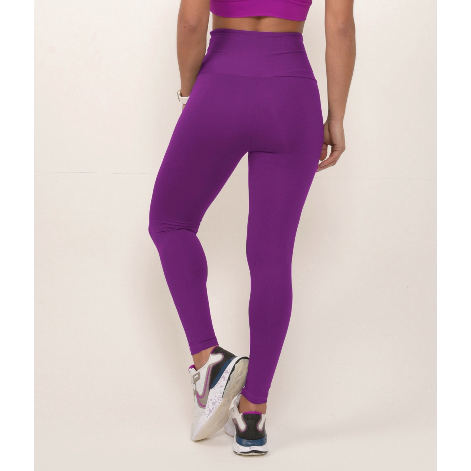 New Colour Purple High Waisted Light Leggings