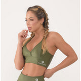Sicilian Olive Sports Bra Top