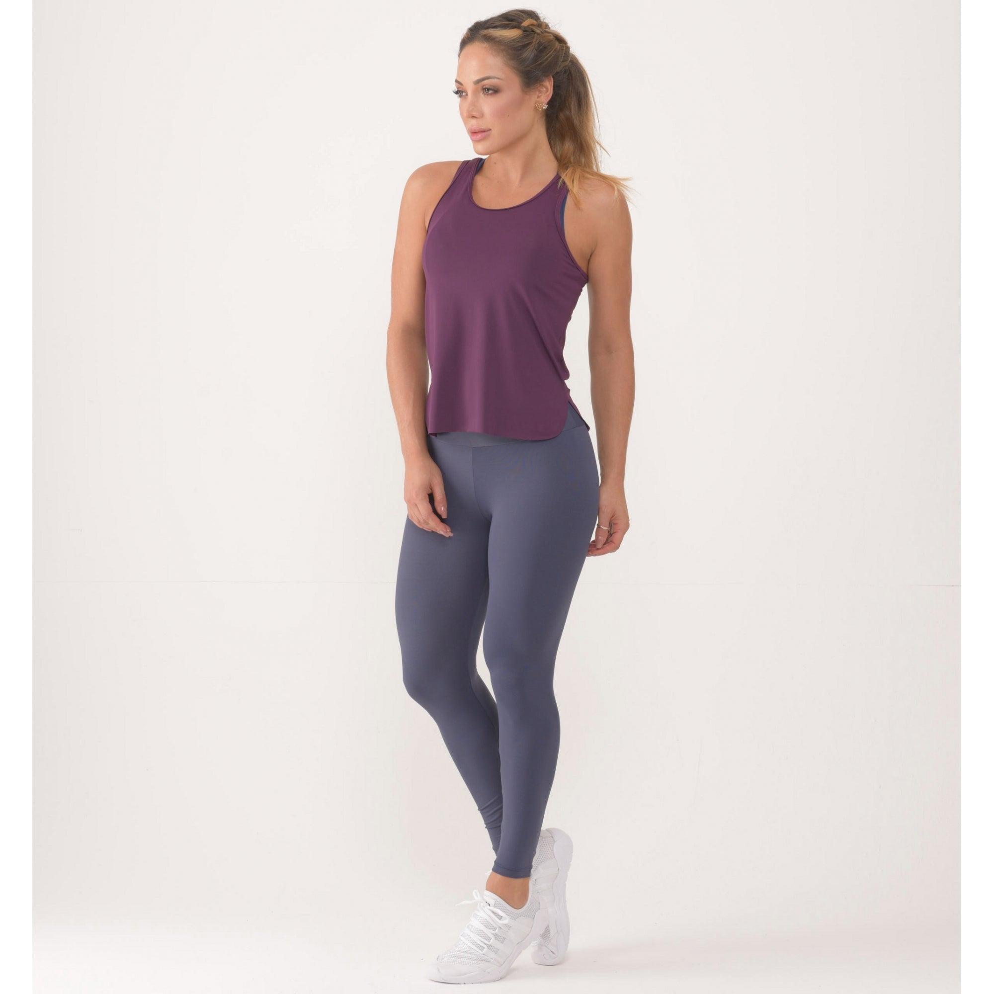 Aubergine Fitness Vest Top