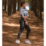 Black Leather Look Thermal Leggings