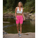 Neon Pink Supplex Bermuda Shorts
