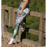 Um Bungo Cire Waxed Fitness Leggings