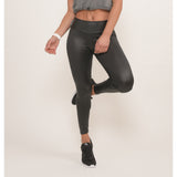 Cire Black Leather Look Leggings