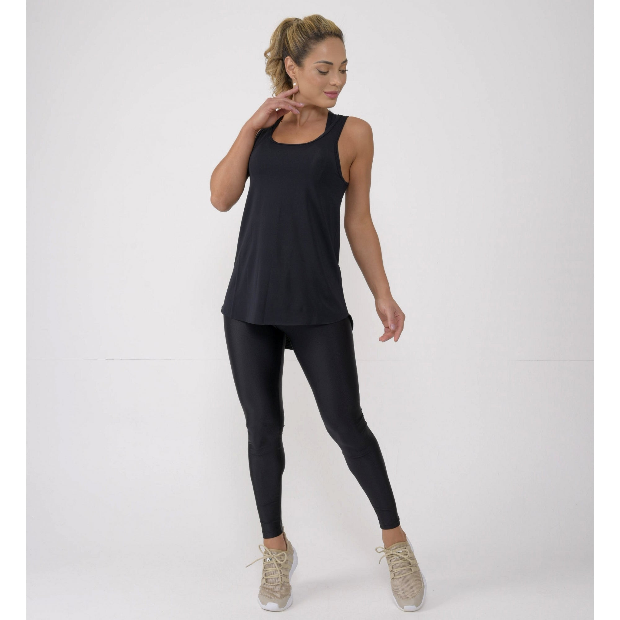 Dip Hem Fitness Vest Top