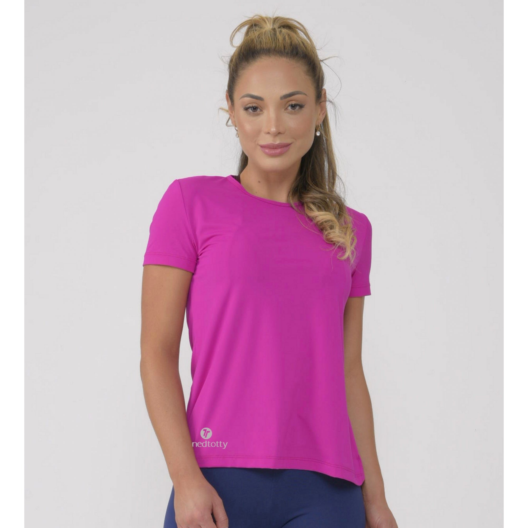 Womens Pink Sports T-Shirt