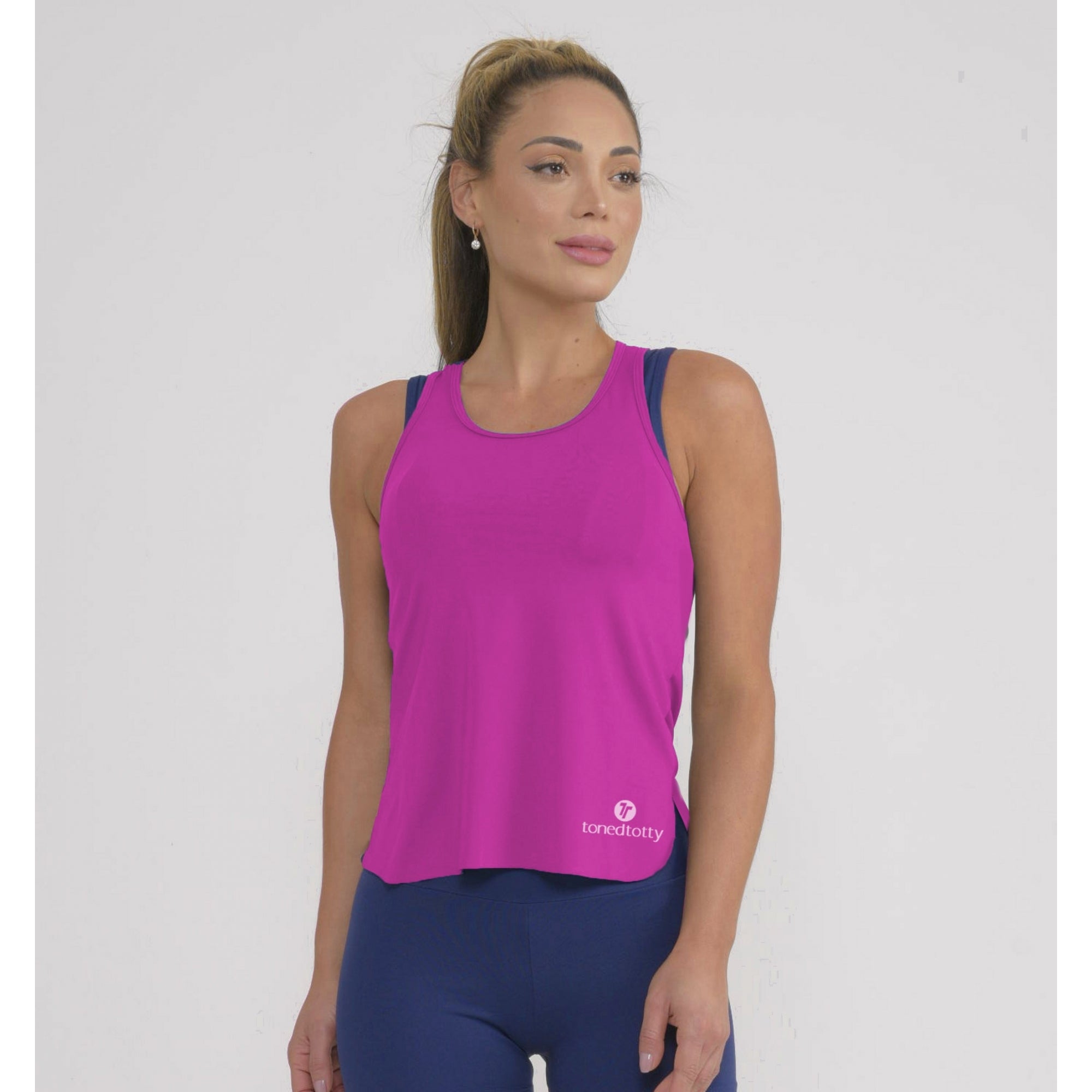 Pink In The Mix Fitness Vest Top
