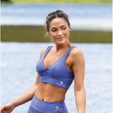 Lavender V Back Supplex Bra