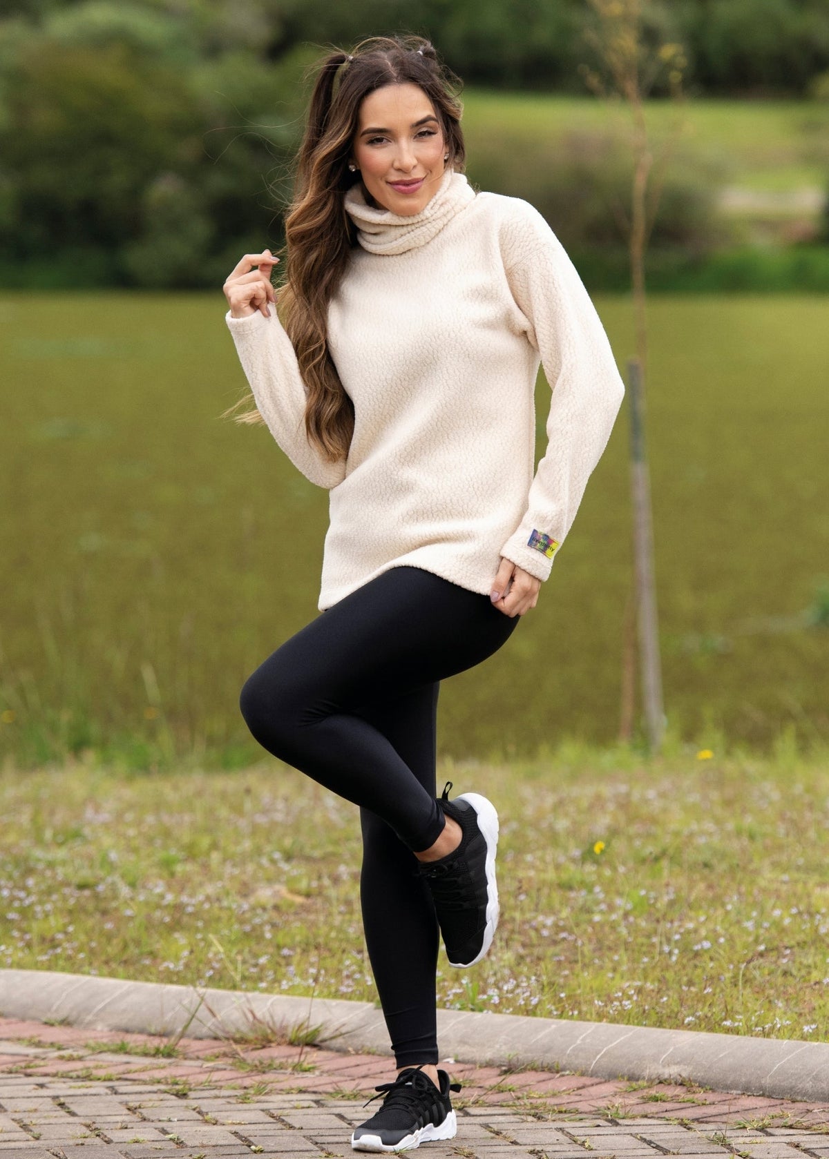Toned Totty LTD EDT Sherpa Roll Neck Jumper