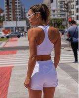 White Luna Running Shorts