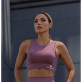 Rose Power Athletic Sports Bra