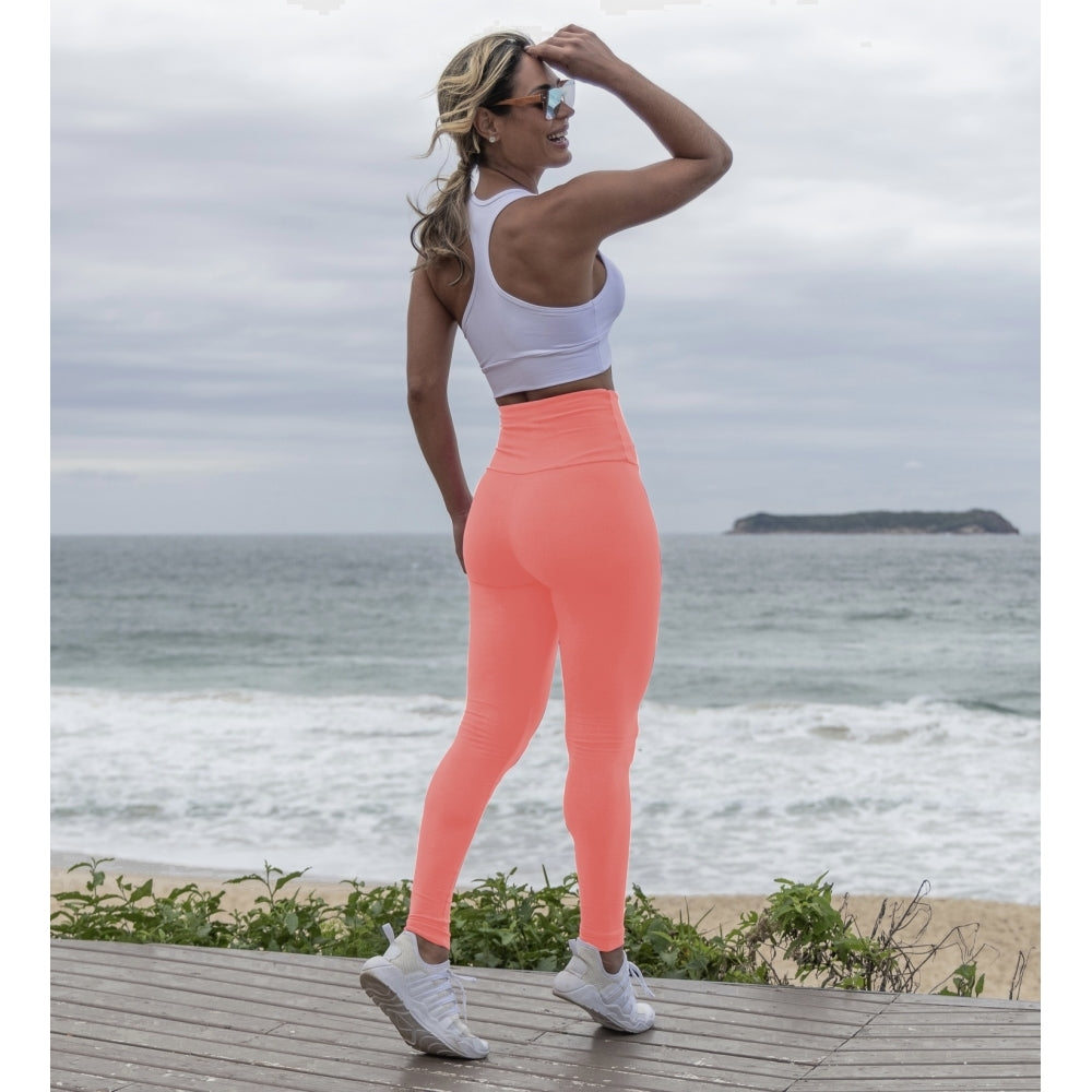 Peachie Luxury Supplex Leggings In Flamingo