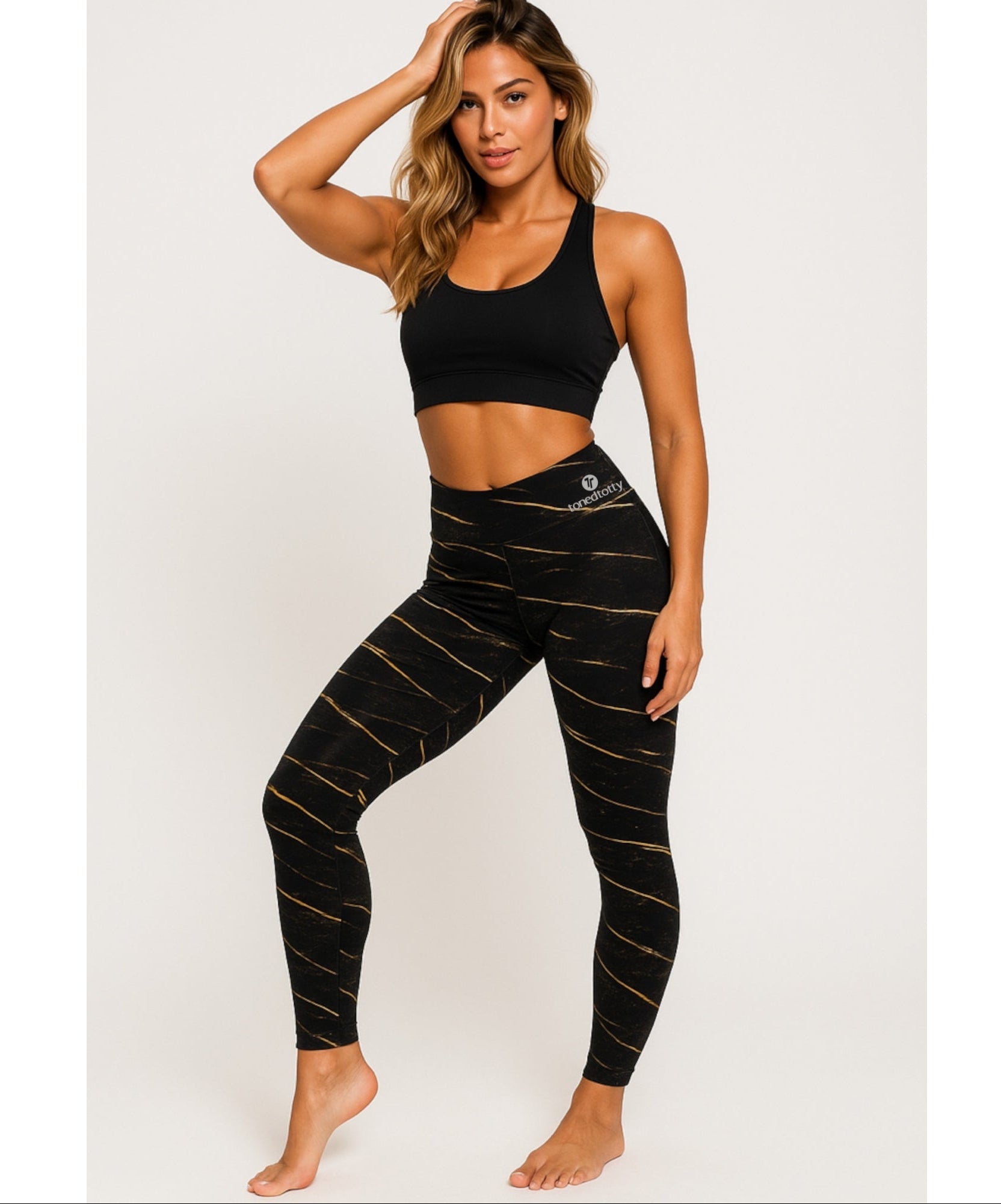 Gold Streak Performance Leggings