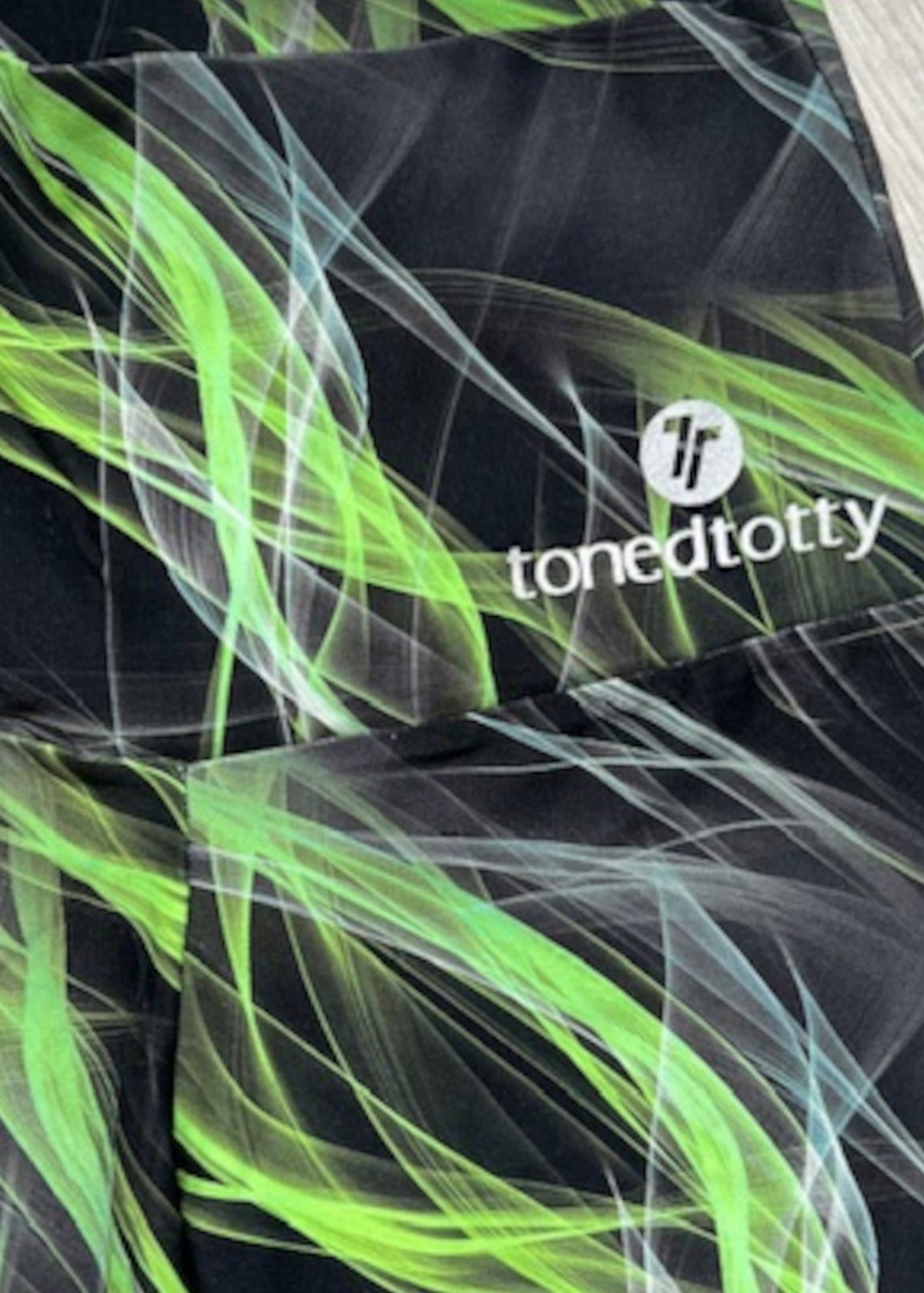 High Waist Neon Reactive Print Leggings