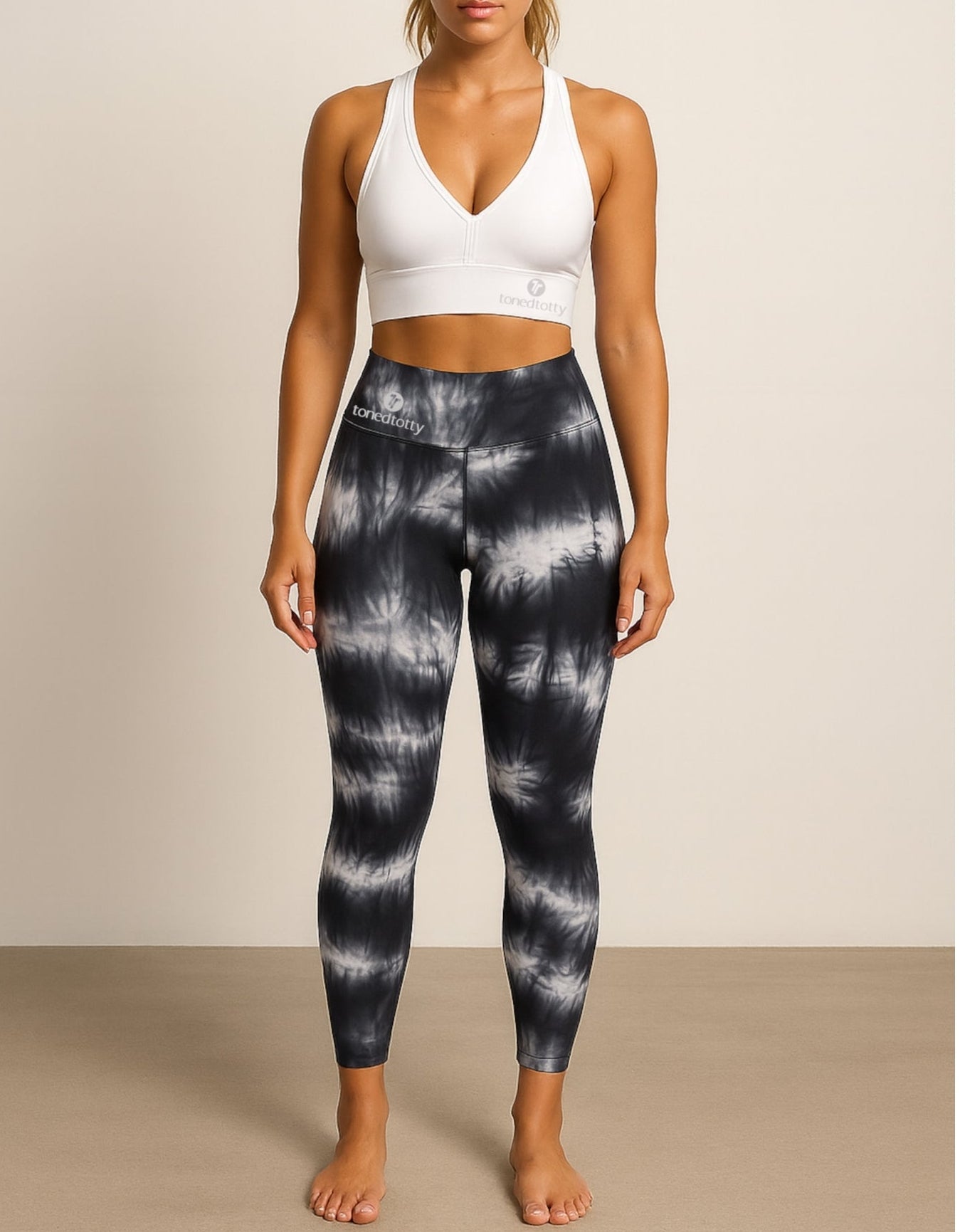 Black & White Shadow Print Leggings