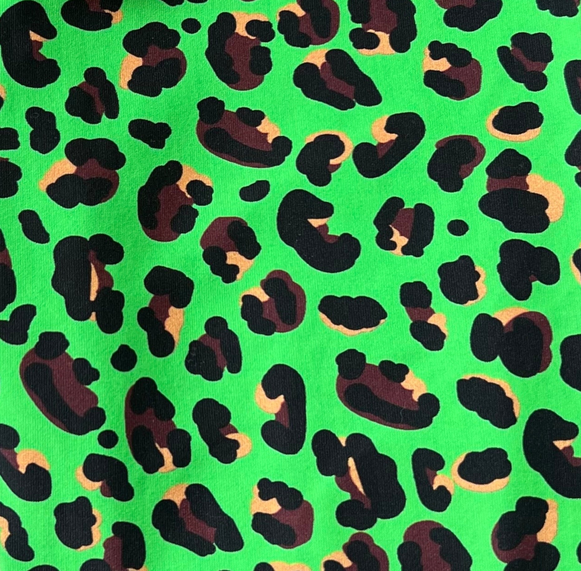 Neon Green Leopard Print Leggings