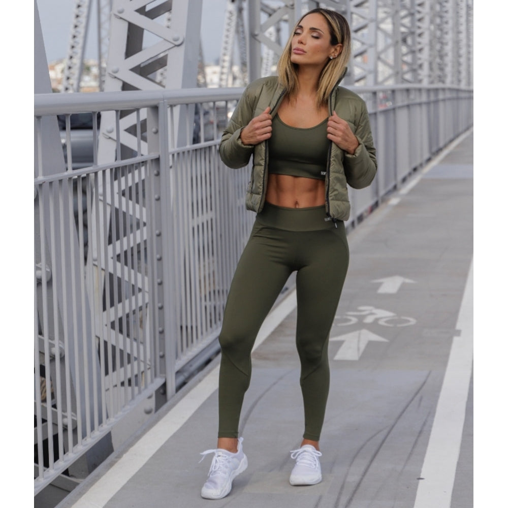 Mediterranean Vibes Cropped Bomber Jacket