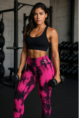 Neon Shadow Print Leggings