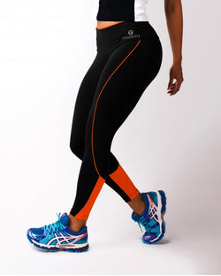 Va Va Voom Black and Orange Gym Leggings