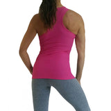 Tell Me About It Stud Grey/Pink Fitness Vest Top