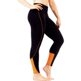 Va Va Voom Black and Orange Gym Leggings