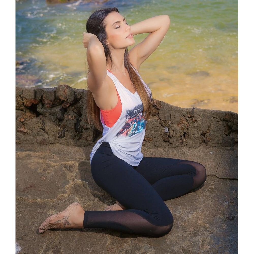 Womens Hotting Up Luxury Black Fitness Leggings