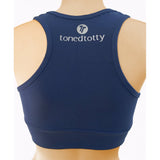 Navy Fruit Salad Supplex Sports Bra Top