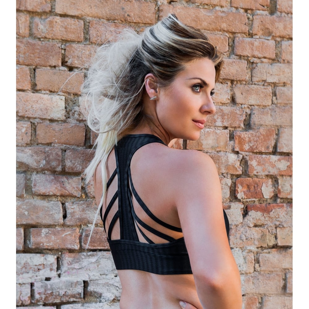 Coco Noir 2 Strappy Back Fitness Bra top