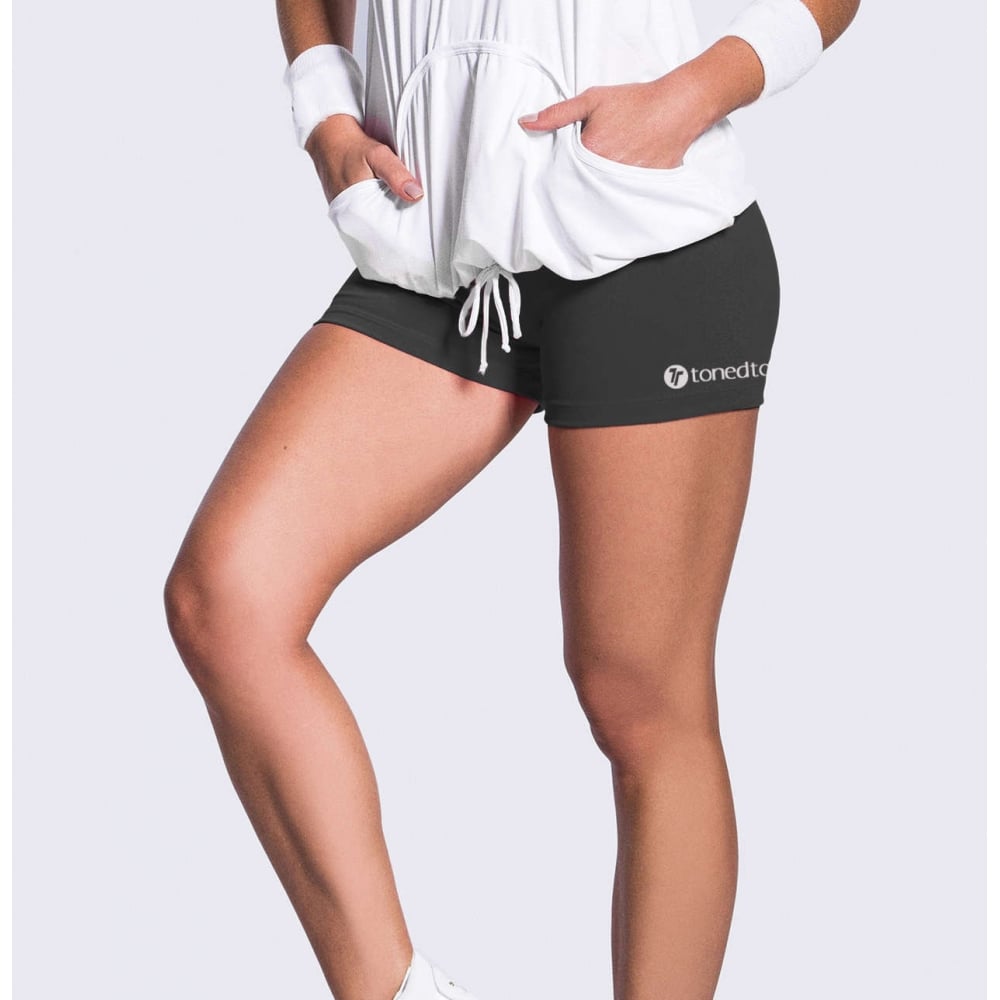 Black Out Supplex Gym Shorts Hot Pants