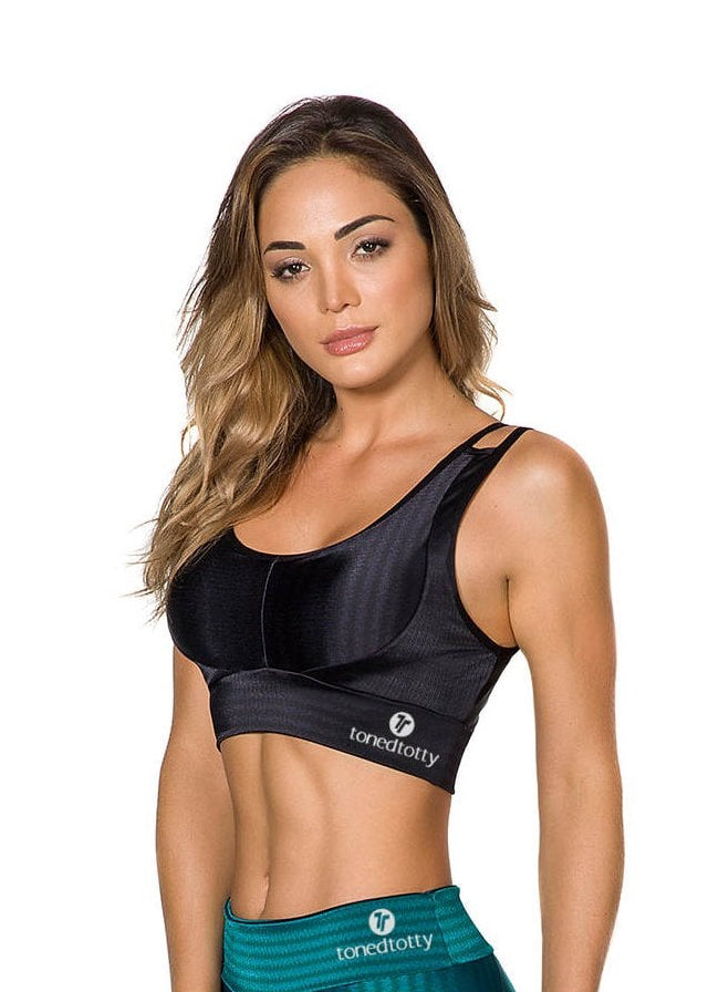 Coco Black Sports Bra top