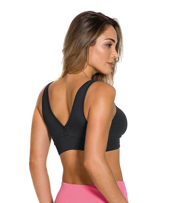 Black V Back A Cut Above Sports Bra