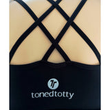 Mademoiselle Black and White Sports Fitness Bra