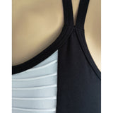 Mademoiselle Black and White Sports Fitness Bra