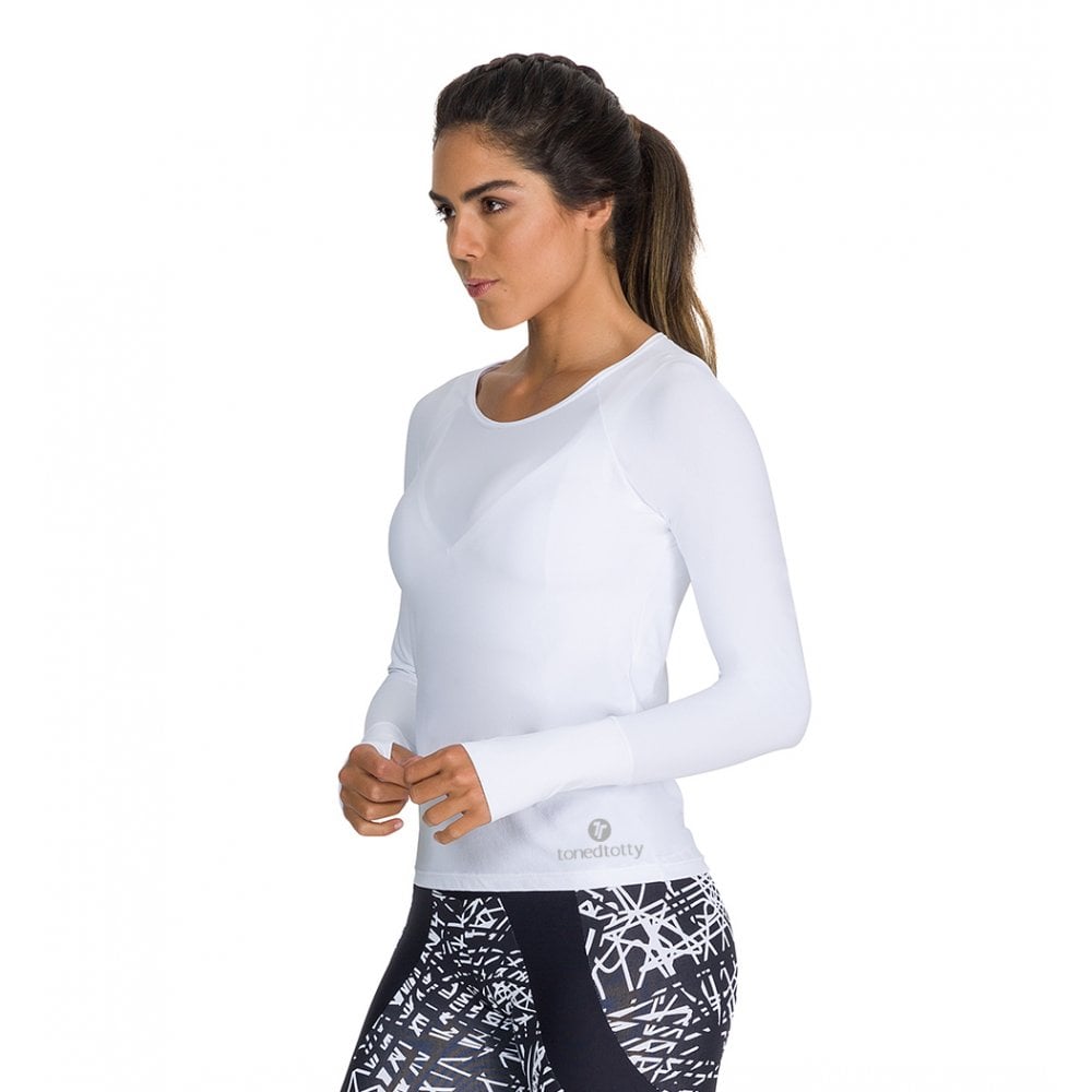 Ultracool Longsleeve White Sports Top