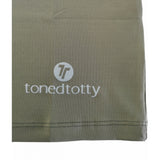 Longer Length Khaki Fitness Vest Top