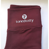 Wine / Mulberry Supplex Gym Leggings