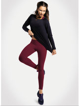 Wine / Mulberry Supplex Gym Leggings