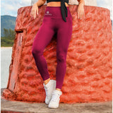 Wine High Waisted Light Leggings