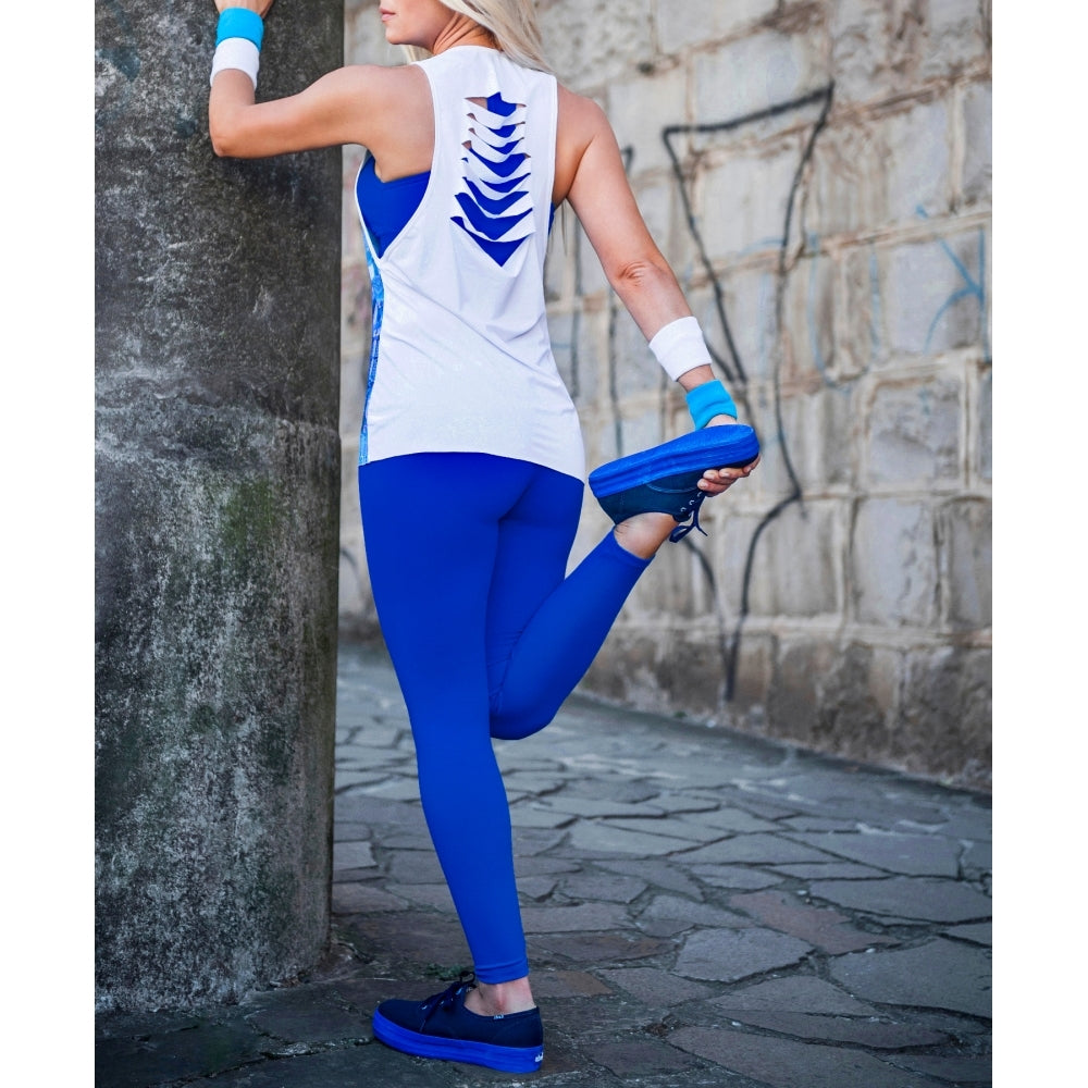 Spritely Blue Supplex Gym Leggings