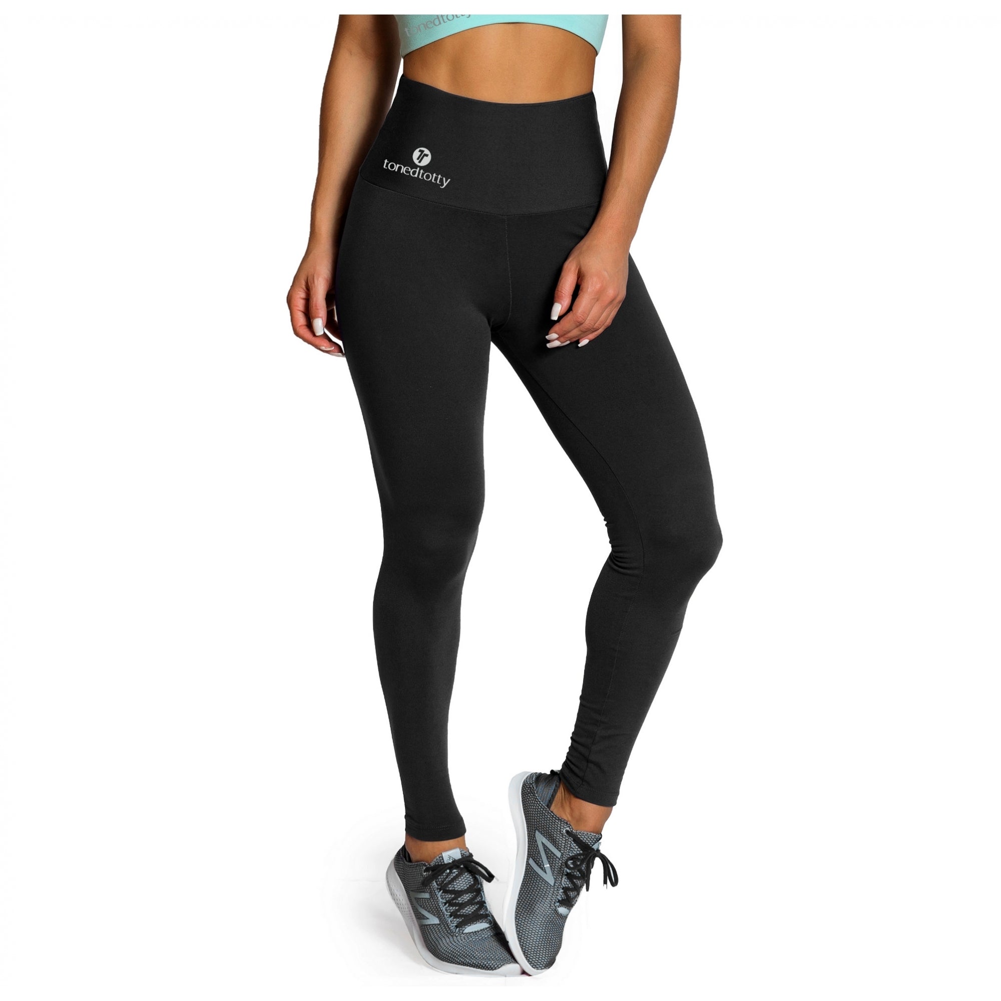 Black Supplex High Waisted Slimming Leggings