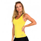 Yellow Lavish Fitted Fitness Vest Top