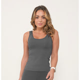 Lavish Fitted Fitness Vest Top Slate