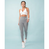 High Waisted Grey Supplex Leggings