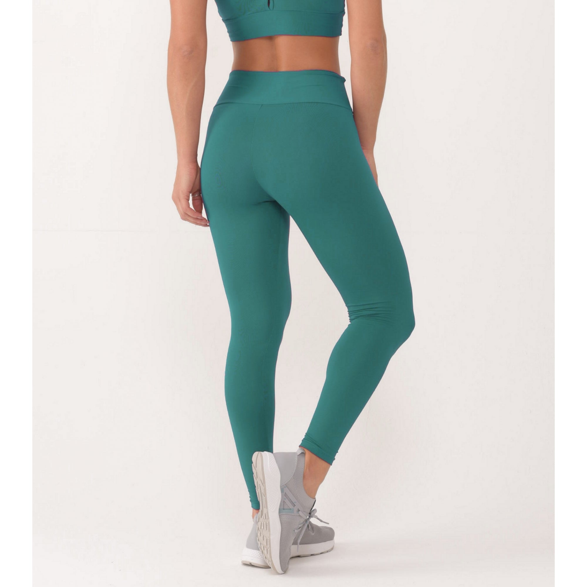 Teal Lycra Sport Light Fitness Leggings