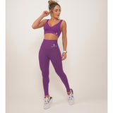 New Colour Purple High Waisted Light Leggings